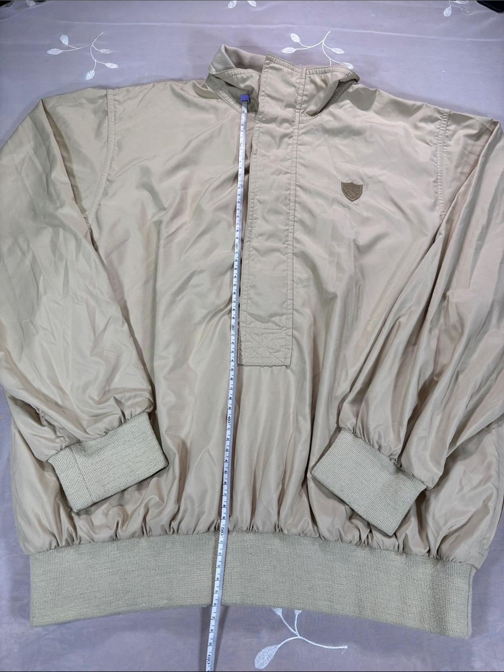 Polo by Ralph Lauren Sport Beige Pullover Windbreaker Men’s Jacket Sz M Half Zip - Picture 7 of 15